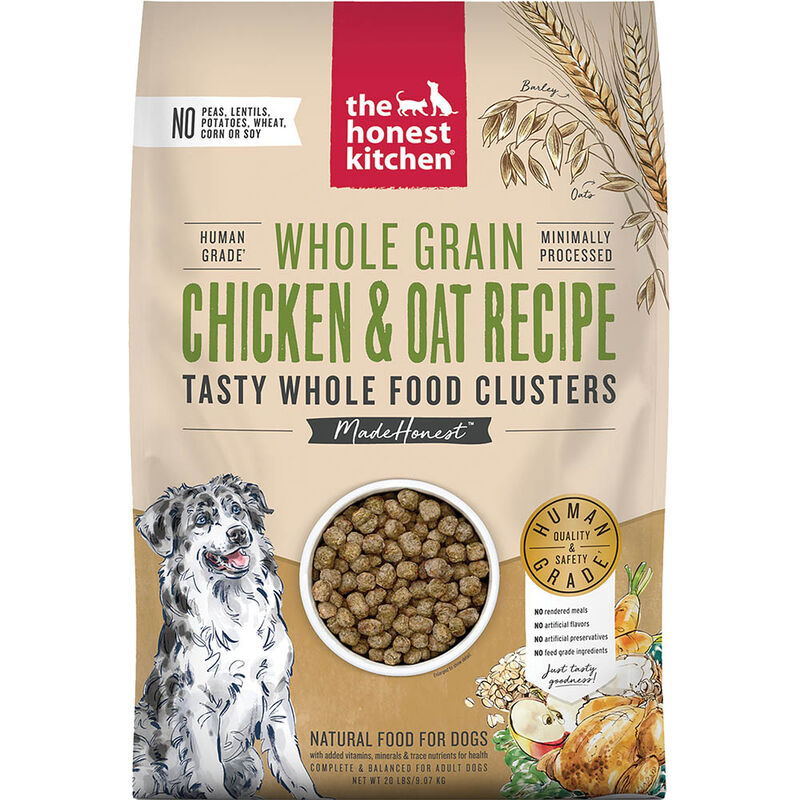 The Honest Kitchen, Whole Food Clusters, Whole Grain Chicken & Oat Recipe - Dry Dog Food image number null