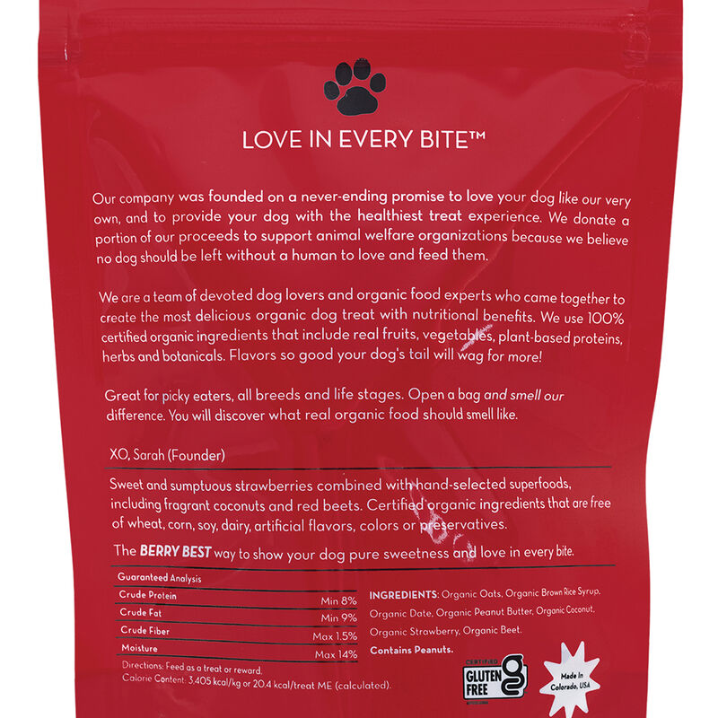 Lord Jameson, Berry Best Organic Dog Treats - 170 g Dog Treats image number null