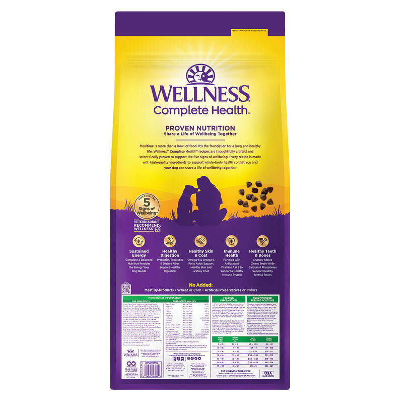 Wellness, Adult Complete Health - Lamb & Barley - 11.8 kg - Dry Dog Food image number null