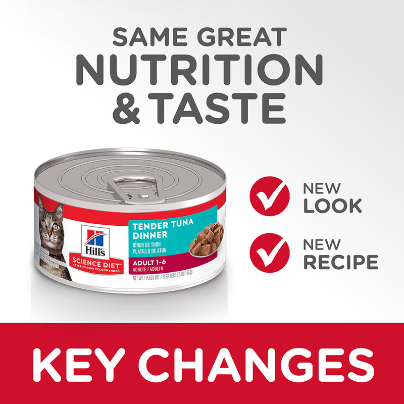 Science Diet, Can, Feline Adult - Tender Tuna - 156 g - Wet Cat Food image number null