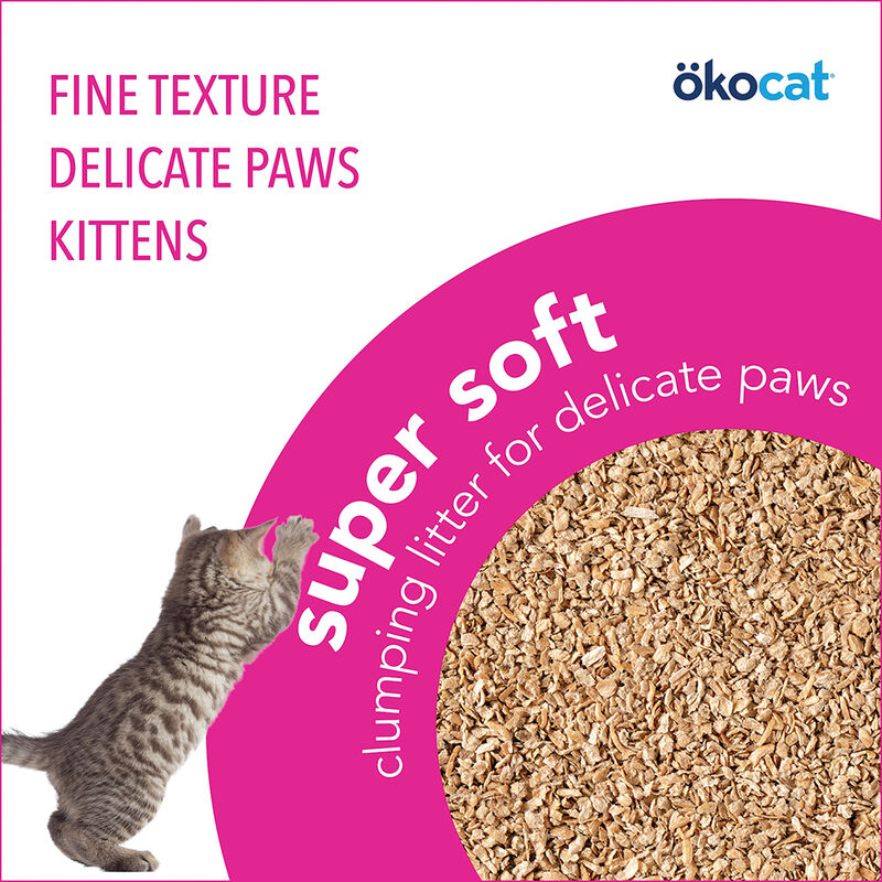 Okocat, Soft Step Natural Wood Clumping Litter - 3.8 kg image number null
