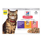 Science Diet, Sensitive Skin & Stomach Variety Pack 80 g - 12 pk - Wet Cat Food image number null