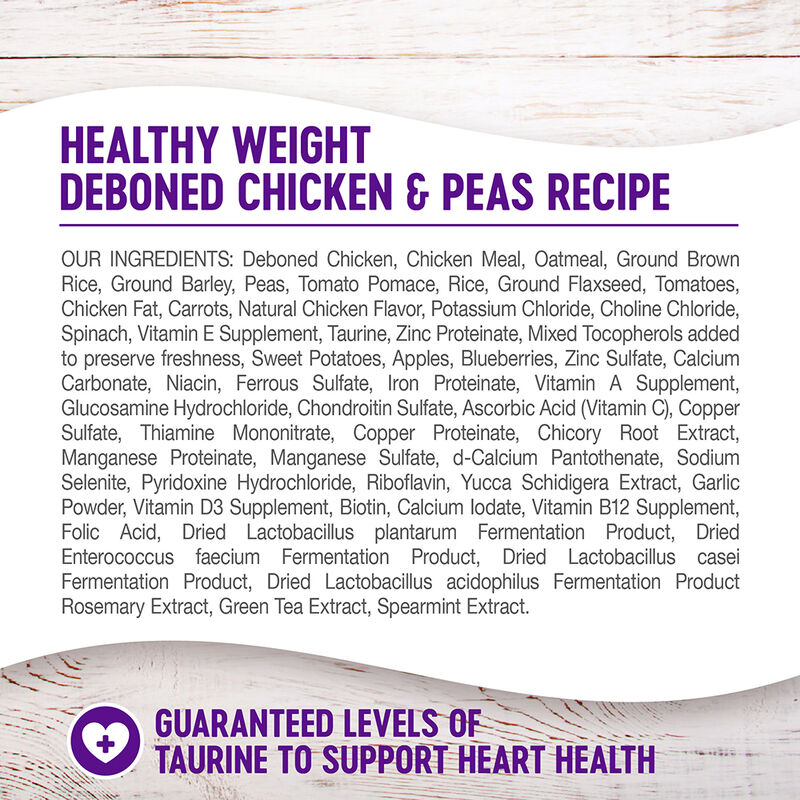 Wellness, Complete Health, Healthy Weight Deboned Chicken & Peas - Dry Dog Food image number null