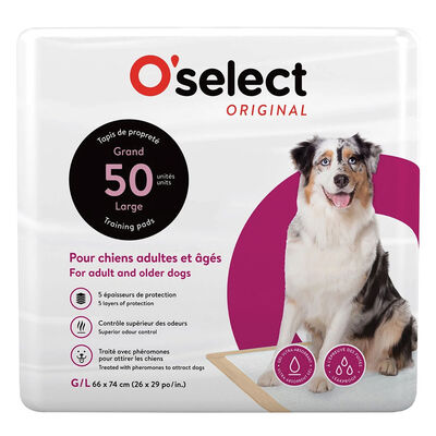 O'select, Training Pads Adult and Senior Dogs - 50 Pack