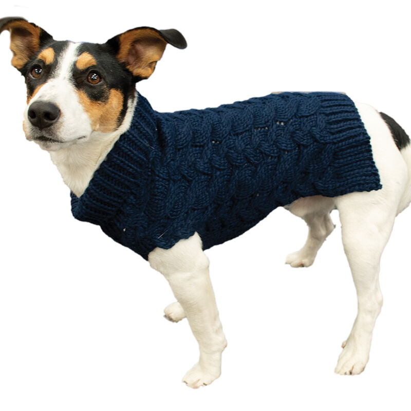 Canada Paws, Wool Sweater - Navy - Dog Sweater image number null