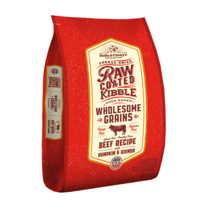 Stella & Chewy's, Dog Raw Coated Kibble With Wholesome Grains, Grass-Fed Beef