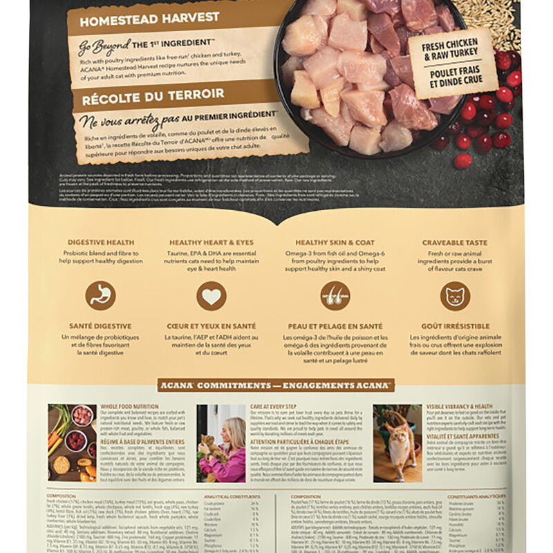 Acana, Feline Adult - Homestead Harvest - Dry Cat Food image number null