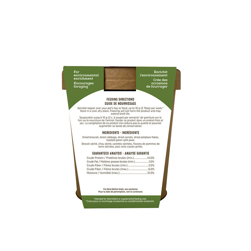 Living World Green, Small Animal Toppers - Vegilicious - 145 g image number null