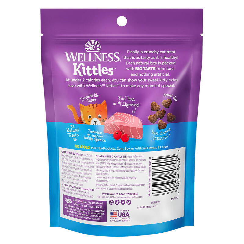 Wellness, Kittles Tuna & Cranberry - 2 oz - Cat Treat image number null