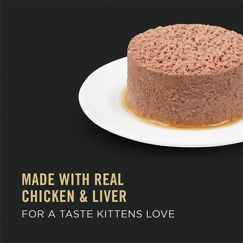 Purina Pro Plan Development Under One Year Kitten, High Protein Chicken & Liver EntrÃ©e Wet Cat Food image number null