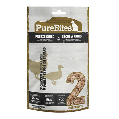 PureBites, Value Size Cat Treats - Chkn Breast & Duck - 32 g - Freeze Dried Cat Treat