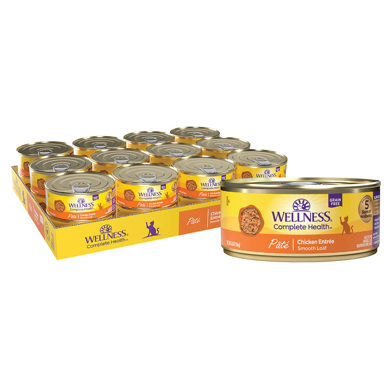 Wellness, Canned Cat Food, Complete Health, Chicken - Wet Cat Food image number null