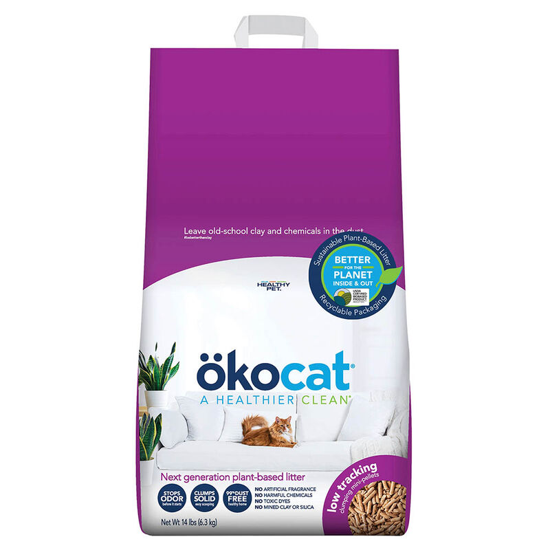 Okocat, Natural Wood Litter - Less Mess - 4.8 kg image number null