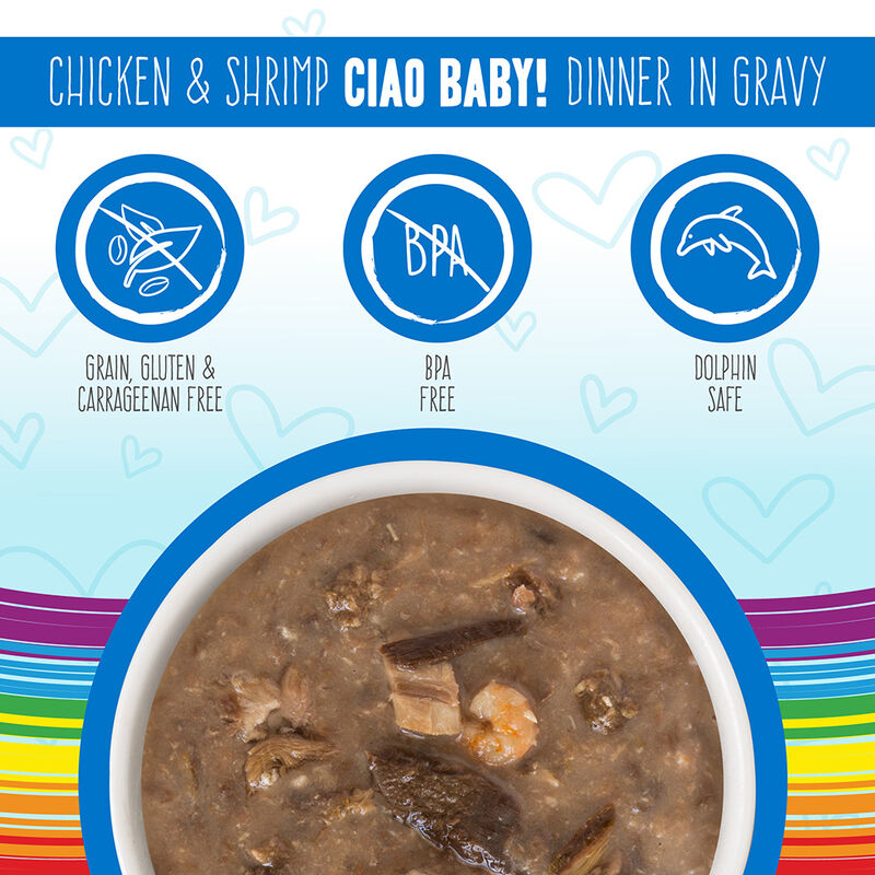 Weruva, Pouch, Feline Adult - Chicken & Shrimp - 80 g - Minced  - Wet Cat Food image number null