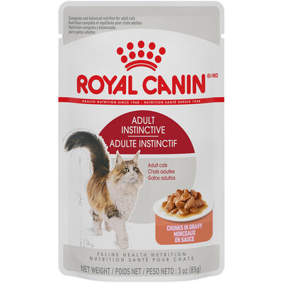 Royal Canin, Feline Health Nutrition Adult Instinctive Chunks in Gravy - Wet Cat Food