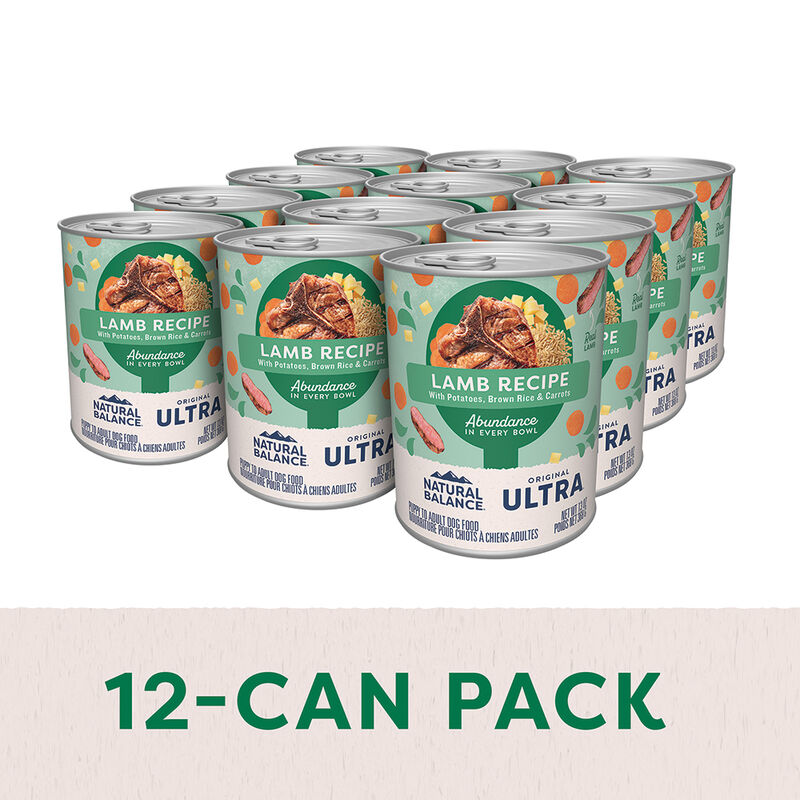 Natural Balance, Ultra Premium Canned Dog Formula, Lamb & Rice - 369 g - Wet Dog Food image number null