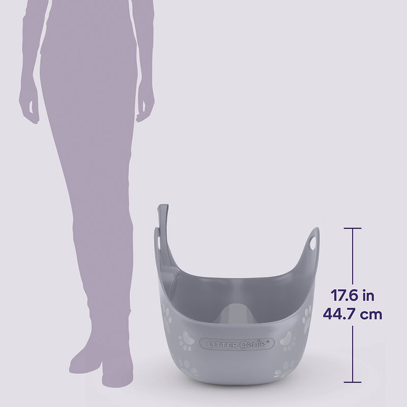 Litter Genie, Cat Litter Box With Scoop, Grey image number null