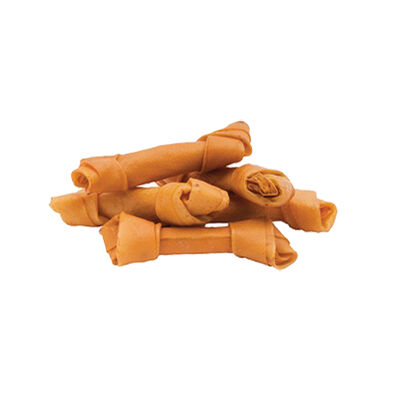 Rollover, Porkhide Knotted Bones - Small