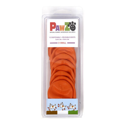 Pawz, Dog Boots - Orange - X-Small