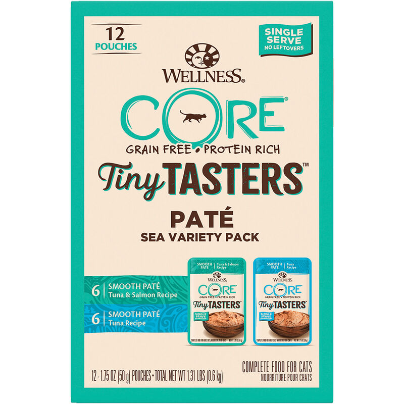 Wellness, Pouch, Feline Adult - Core Tiny Tasters - Sea - 50 g - Wet Cat Food image number null
