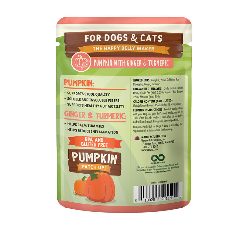 Weruva, Pouch, Adult - Pumpkin Patch Up - Ginger & Turmeric - Puree - Wet Dog Food image number null