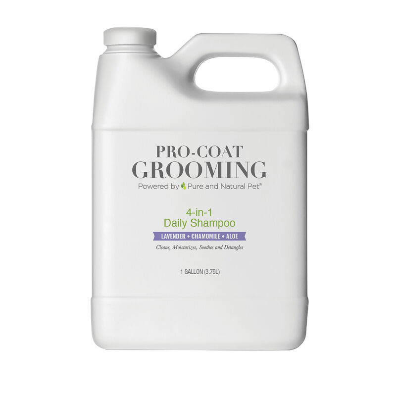 Pro Coat Grooming, 4 in 1 Daily Shampoo - Lavender, Chamomile & Aloe - 1 Gallon image number null