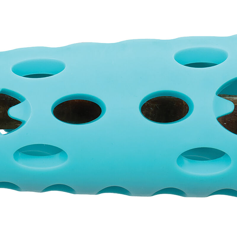 Messy Mutts, Totally Pooched Stuff'n Chew Rocket Stick - Teal - 10" image number null