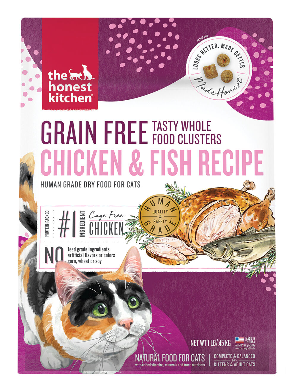 The Honest Kitchen, Grain Free Whole Food Clusters, Chicken & Fish