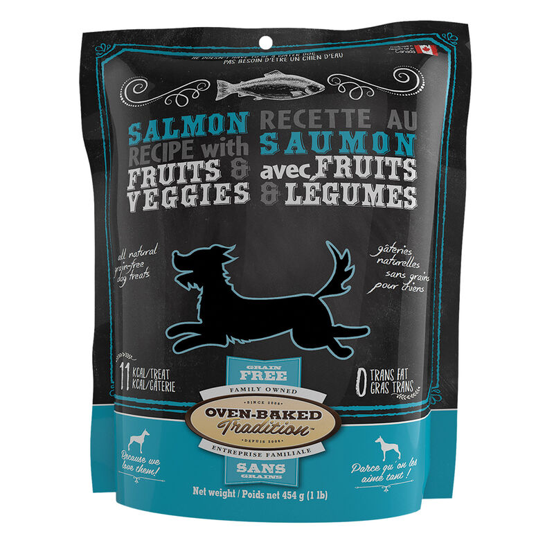 Oven Baked, GF Treats Salmon FVEG - Dog Treats image number null