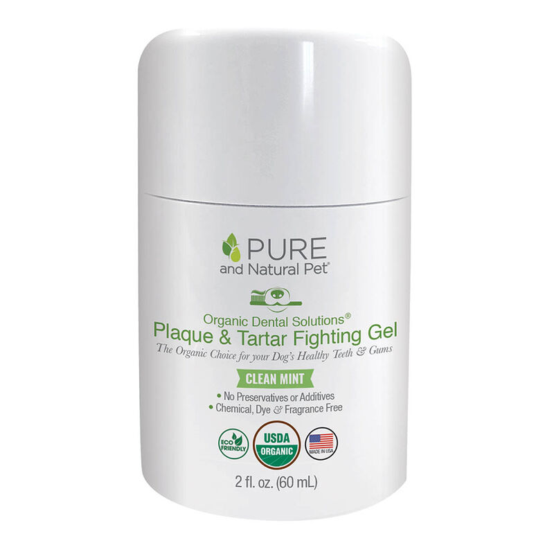 Pure and Natural Pet, Organic Dental Solutions Plaque & Tartar Fighting Gel - 2 oz image number null