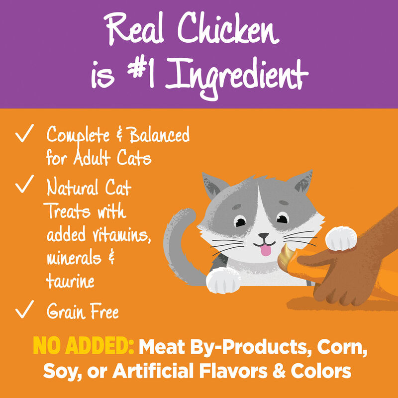 Wellness, Lickable Puree GF Treats - Chicken - 72 g - Cat Treats image number null