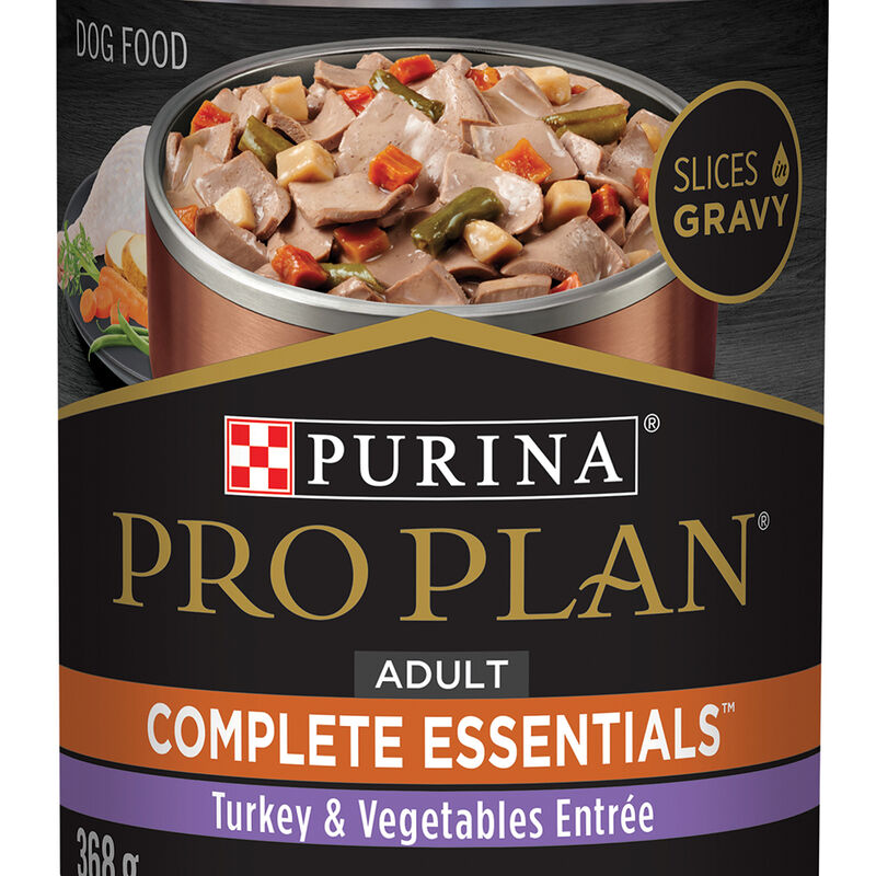 Pro Plan, Adult Complete Essentials - Turkey & Vegetables - 368 g - Wet Dog Food image number null