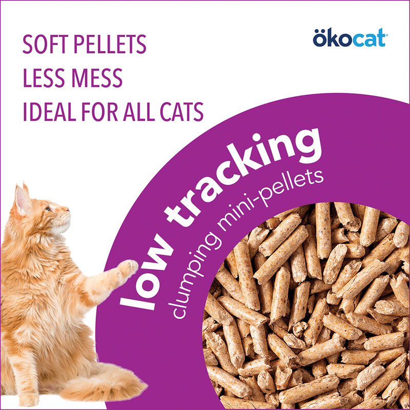 Okocat, Natural Wood Litter - Less Mess - 4.8 kg image number null