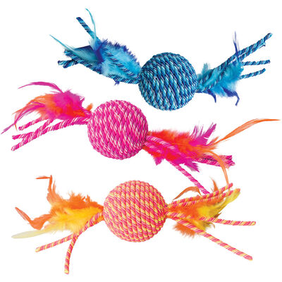 SPOT, Elasteeez Ball w/Feathers - Assorted