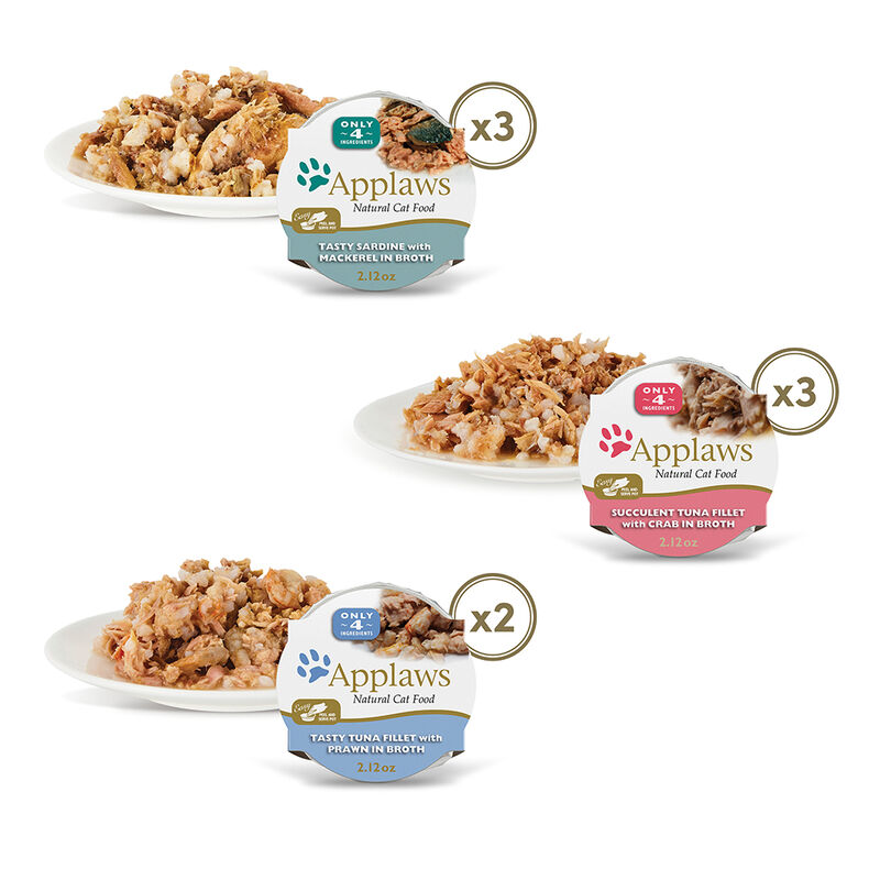 Applaws, Pot, Feline Adult - Fish Selection VP - 8x60g - 4 pk - Wet Cat Food image number null