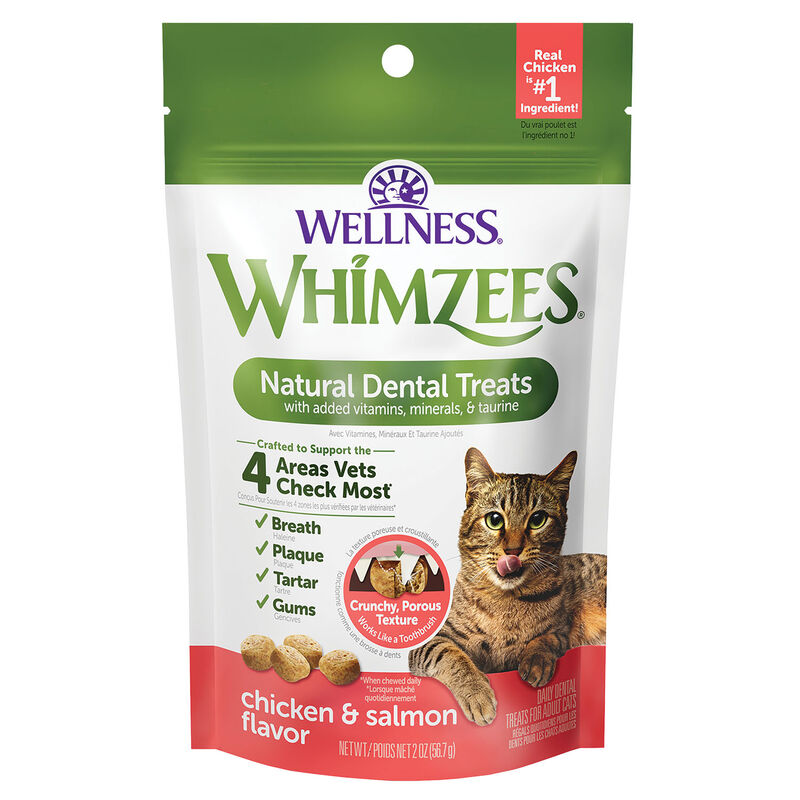 Whimzees, Feline Dental Treats - Chicken & Salmon - 56.69 g image number null