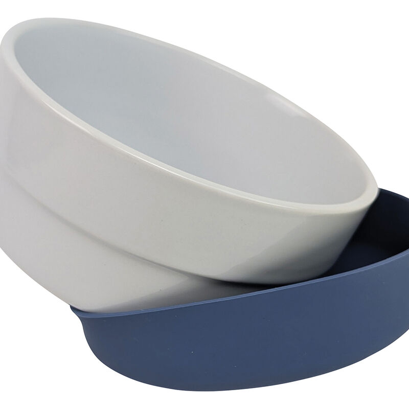 BeOneBreed, Ceramic and Silicone Bowl - Blue image number null