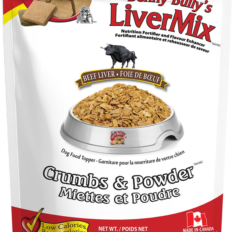 Benny Bully's, LiverMix Crumbs & Powder - Beef Liver - 454 g - Freeze Dried Dog Treat image number null
