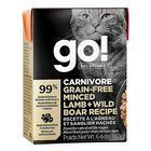 GO! SOLUTIONS, CARNIVORE Grain Free Minced Lamb + Wild Boar Recipe for cats - Wet Cat Food image number null