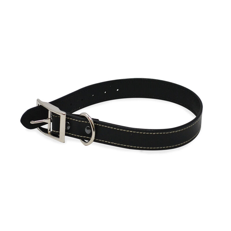 Rocky Brand, Collar - Leather Contrast Top Stitch - Black image number null
