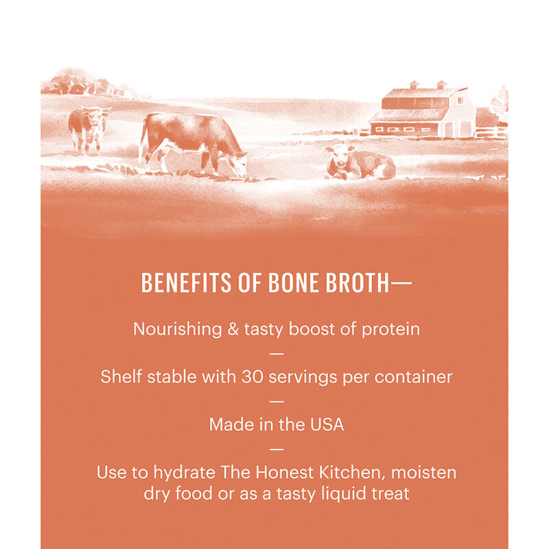 The Honest Kitchen, Beef Bone Broth with Tumeric - Dog Digestion image number null