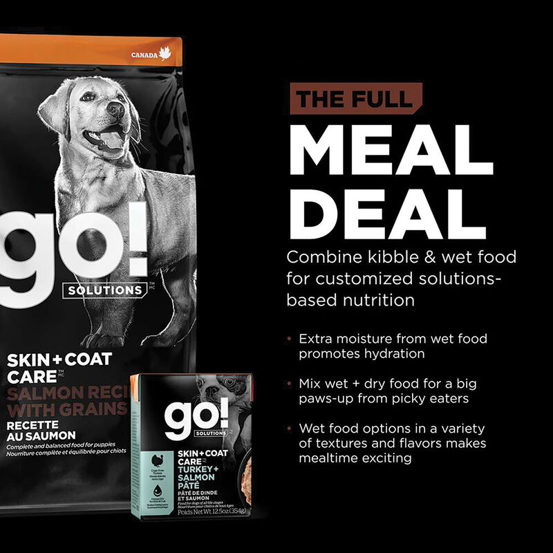 GO! SOLUTIONS, Puppy LB - Skin & Coat w/ Grains - Salmon - Dry Dog Food image number null