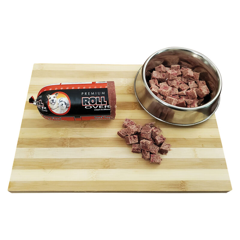 Rollover, Dog Food, Semi-Soft Premium Roll, Beef image number null