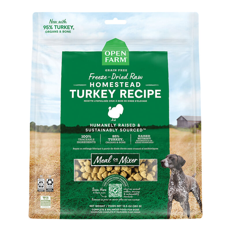 Open Farm, Homestead Turkey Freeze Dried Raw Dog Food - Freeze Dried Dog Food image number null