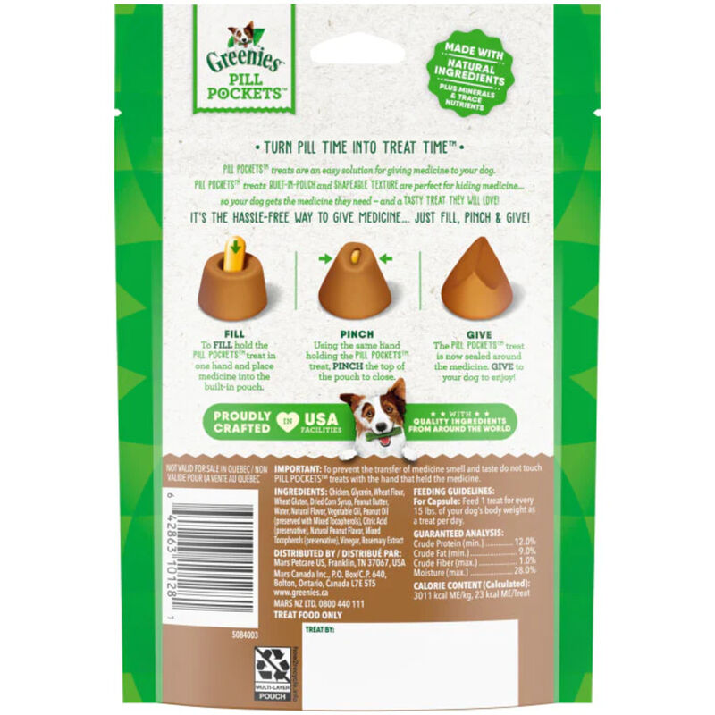 Greenies, Pill Pockets for Dogs - Peanut Butter - Capsule image number null