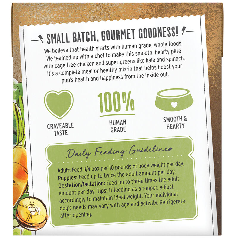 The Honest Kitchen, Butcher Block Pate, Chicken & Greens - Wet Dog Food image number null