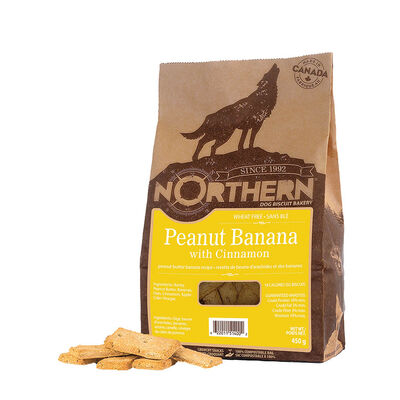 Northern Biscuit, Wheat Free, PB Banana w/ Cinnamon- 450 g - Dog Biscuit