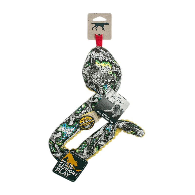 Tall Tails, Snake - Green - 23" - Plush Dog Toy image number null