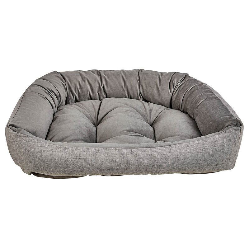 Bowsers, Metro Lounge Bed - Ash - Plush Dog Bed image number null