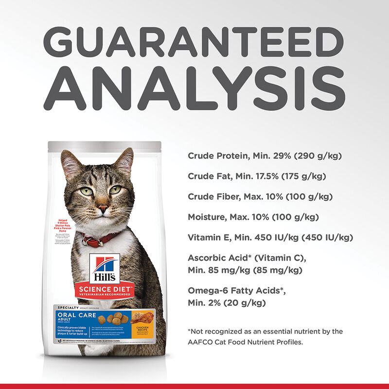 Science Diet, Adult Oral Care Chicken Recipe Dry Cat Food for dental health - Dry Cat Food image number null